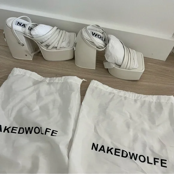 christinabrittain Naked Wolfe Jada White Leather EU37 - Picture 3 of 9